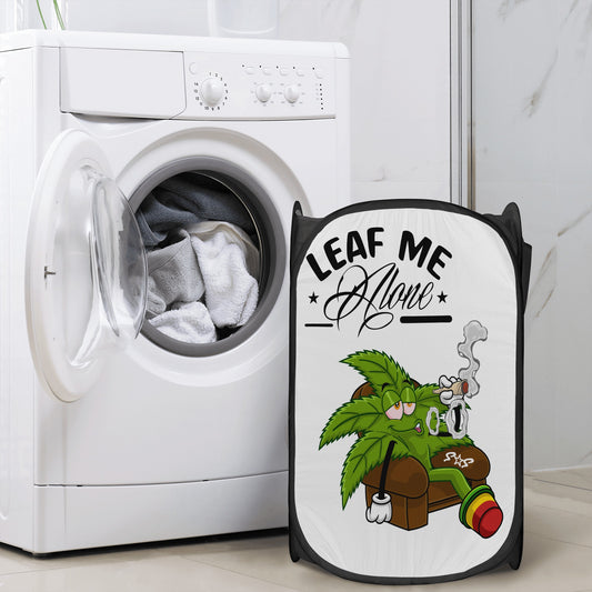 Leaf Me Alone 4/20 Edition Laundry Hamper