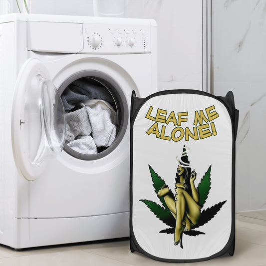 Leaf Me Alone 4/20 Edition Laundry Hamper