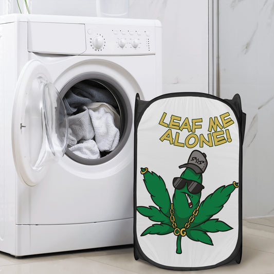 Leaf Me Alone 4/20 Edition Laundry Hamper