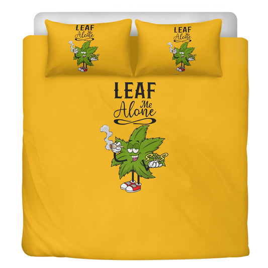 Leaf Me Alone 4/20 Edition 3 Pcs Beddings