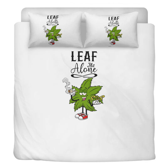 Leaf Me Alone 4/20 Edition 3 Pcs Beddings