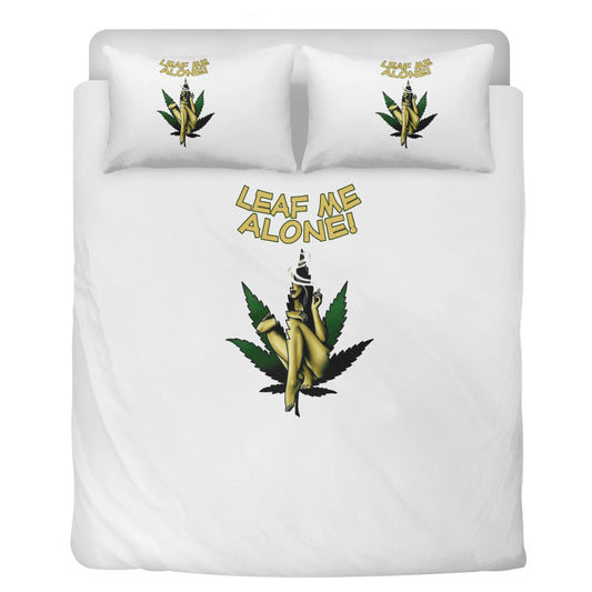 Leaf Me Alone 4/20 Edition 3 Pcs Beddings