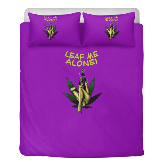 Leaf Me Alone 4/20 Edition 3 Pcs Beddings