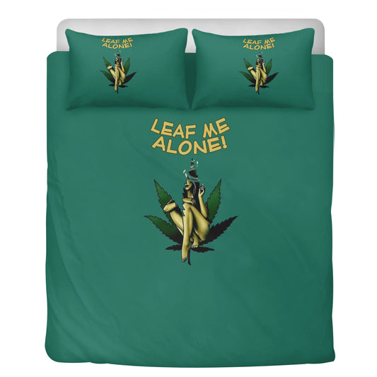 Leaf Me Alone 4/20 Edition 3 Pcs Beddings