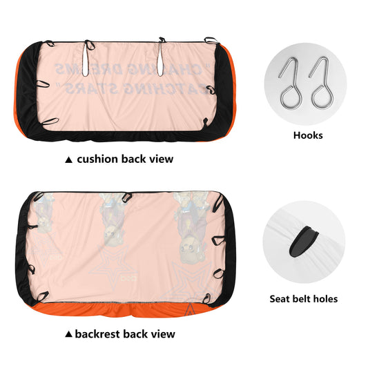 S.O.S X P.S.P Collaboration Dark Orange Back Car Seat Cover