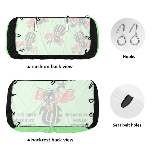 She Bomb Mint Green Back Car Seat Cover