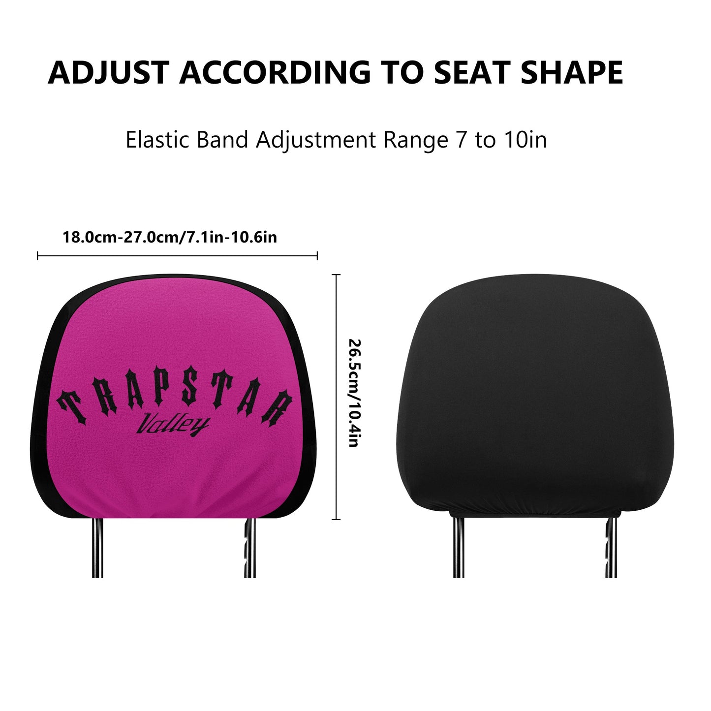 Trap Star Valley Purple Car Headrest Covers