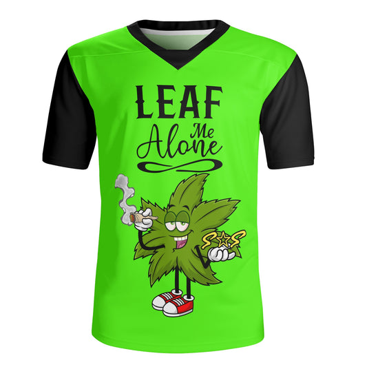 Leaf Me Alone 420 Edition Mens Goo Green Rugby Jersey