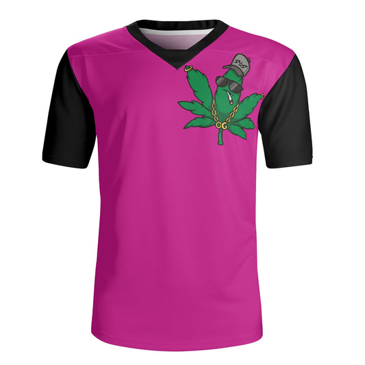 Leaf Me Alone 420 Edition Mens Purple Rugby Jersey