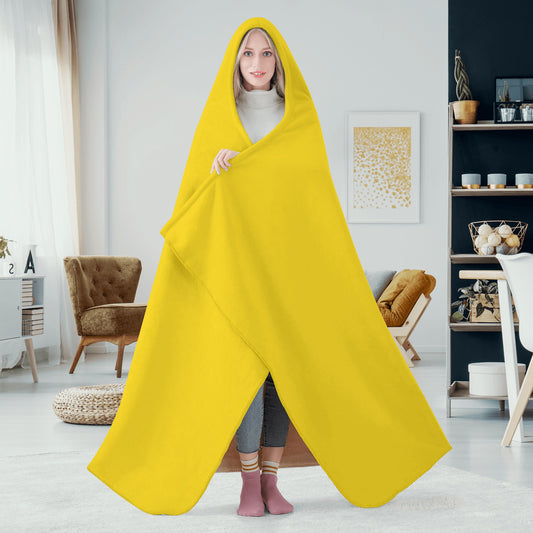 Leaf Me Alone 420 Edition 2.0 Gold Hooded Blanket