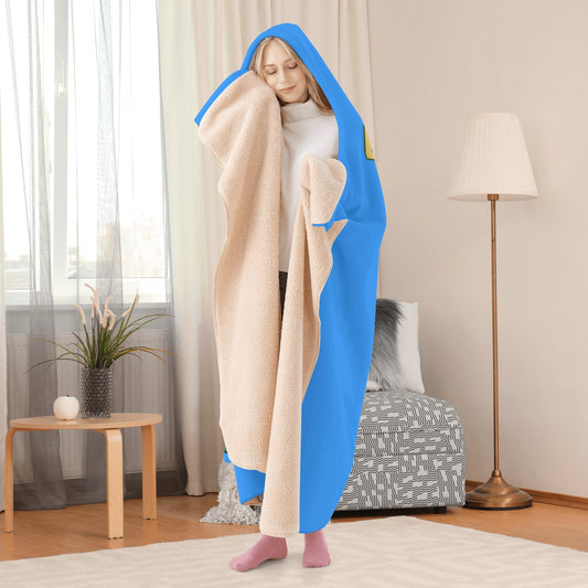Leaf Me Alone 420 Edition 3.0 Blue Hooded Blanket