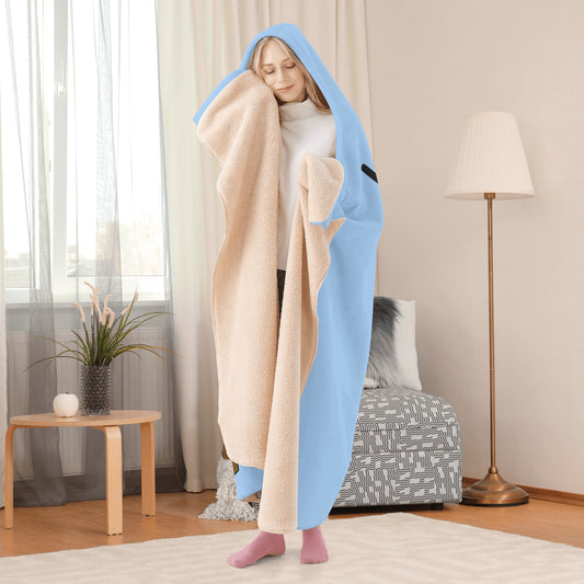 Leaf Me Alone 420 Edition 1.0 Sky Blue Hooded Blanket