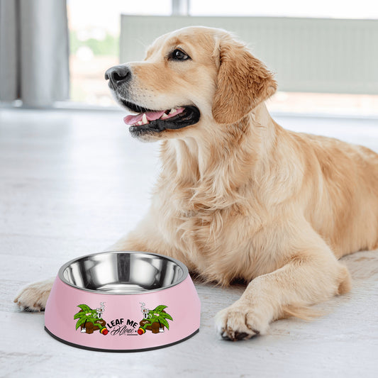 Leaf Me Alone 1.0 4/20 Edition Pet Food Bowl