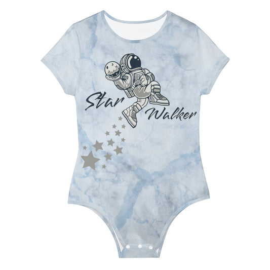 Sky Walker 1.0 Womens Chill Blue Soft Short Sleeve Bodysuit