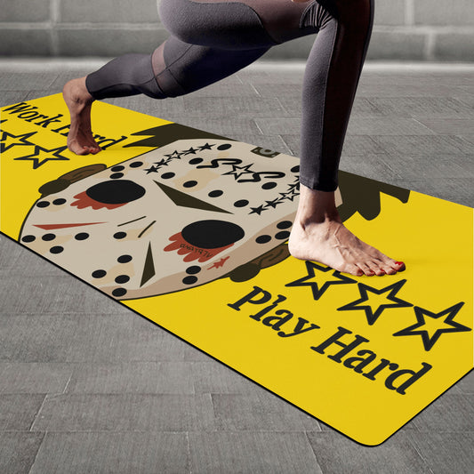 No Face, No Case Gold 4mm Rubber Yoga Mat