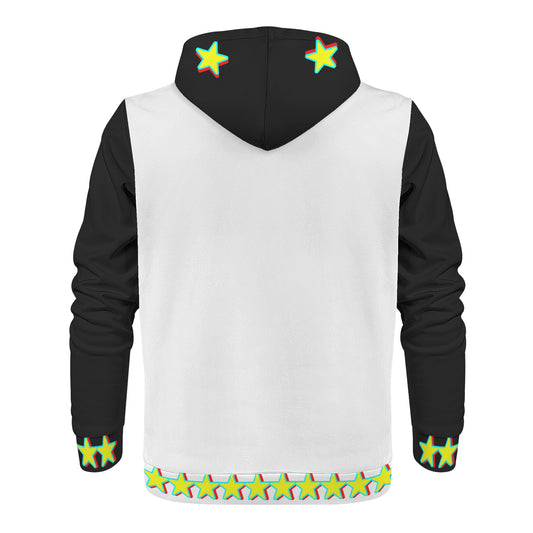 Star Gang Mens White/Black Hoodie
