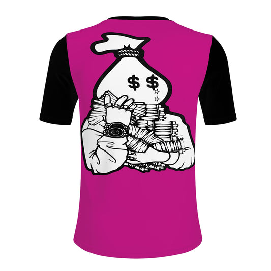 Money Man D.G.D.E (Dont Grind, Dont Eat) Mens Purple T-shirts