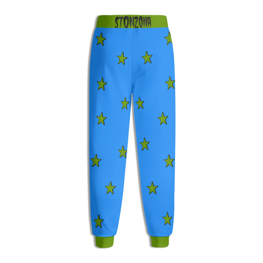 Leaf Me Alone 2.0 420 S.O.S Edition Mens Blue Sweatpants