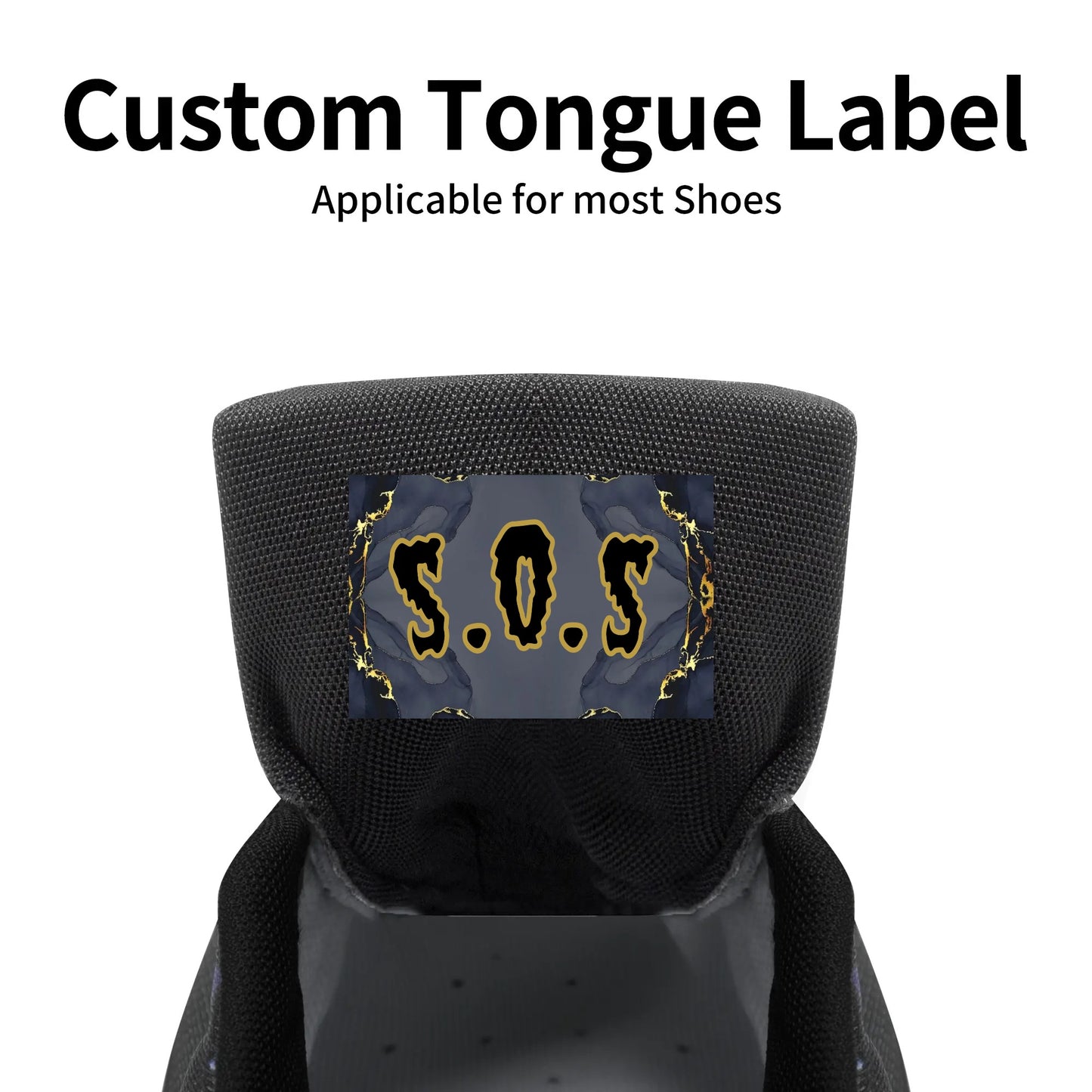 T.S.S. Trap Star Syndicate Mens Black High Top Star Kicks