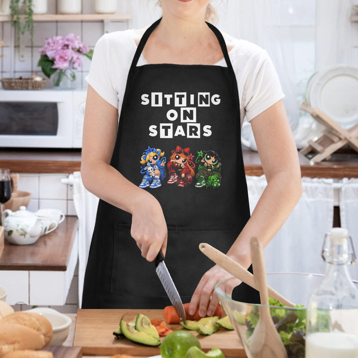 S.O.S: Power Puff Gang Apron for Women | Ships from USA
