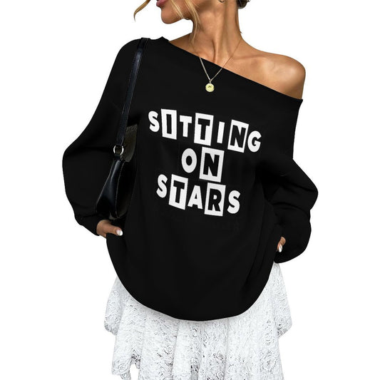 S.O.S: Power Puff Gang Women's Off-shoulder Long Sleeve Sweatshirt
