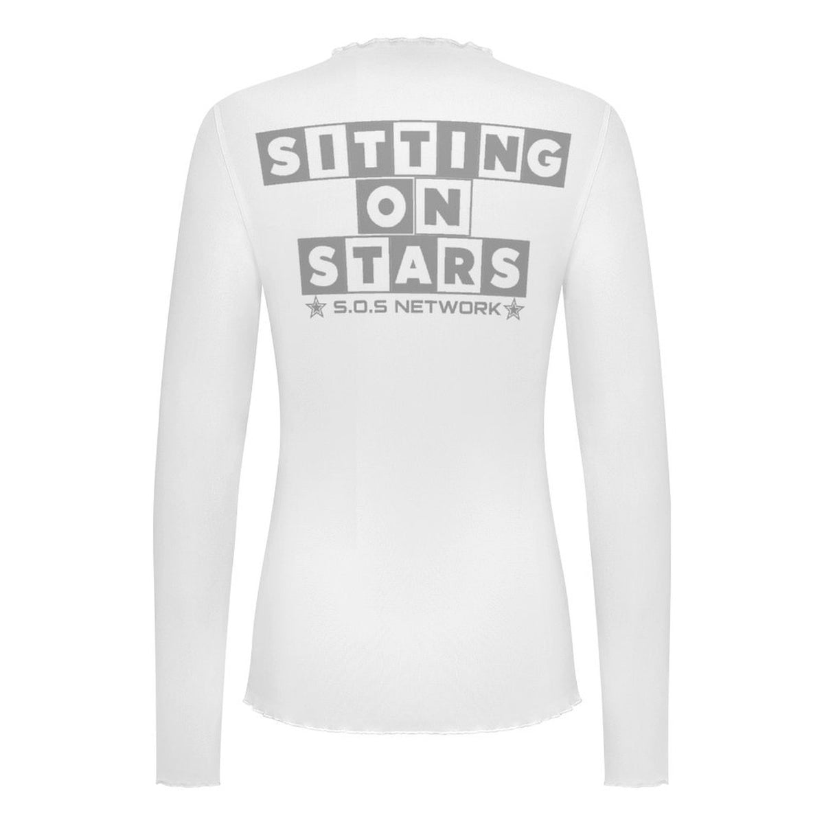 S.O.S: Power Puff Gang High Neck Long Sleeved Mesh Top