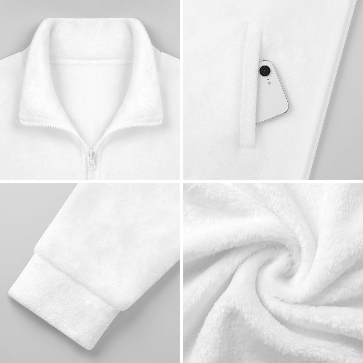 S.O.S: Rowdy Ruff Boys Men’s Full‑Zip Fleece Jacket
