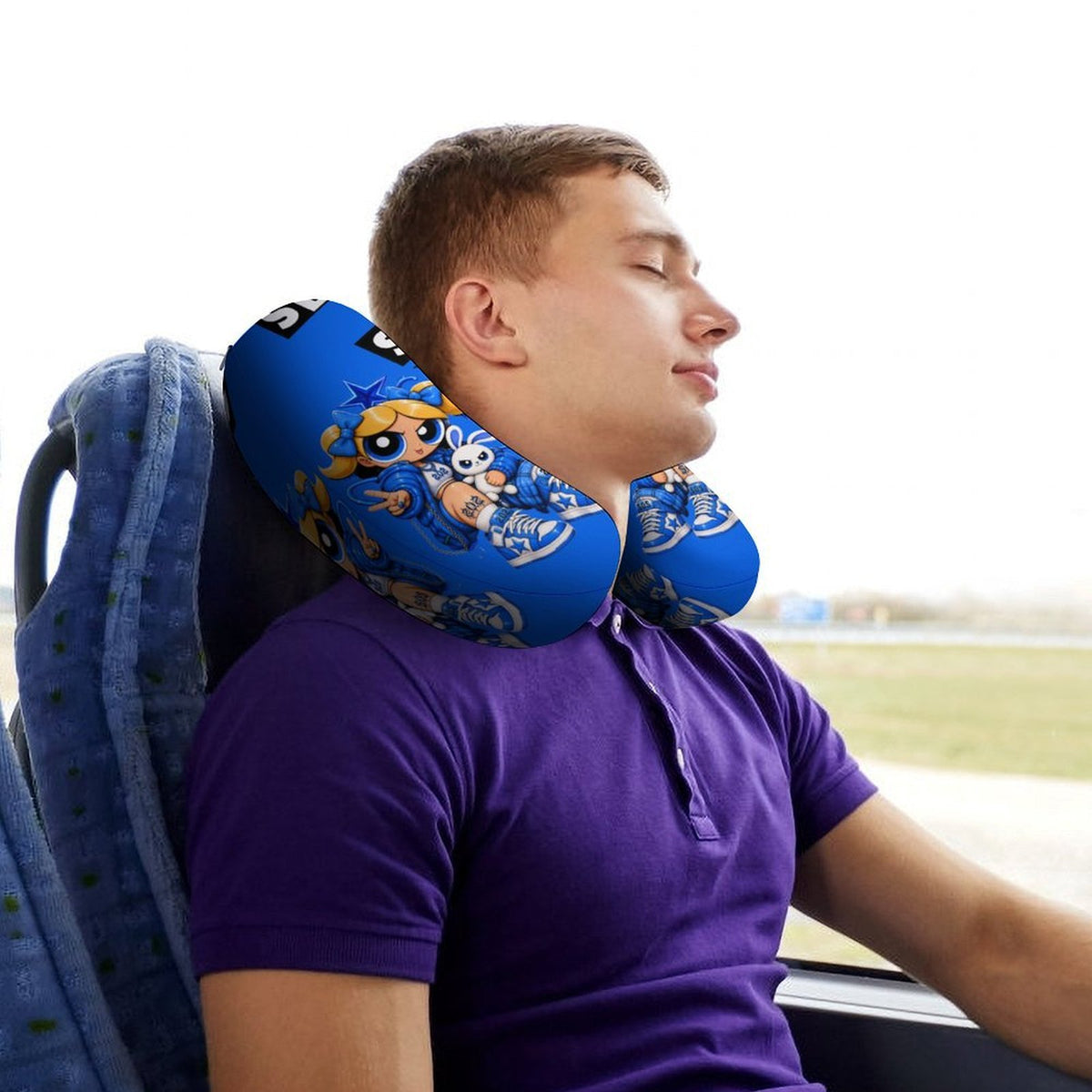 S.O.S: Power Puff Gang U-Shaped Travel Neck Pillow