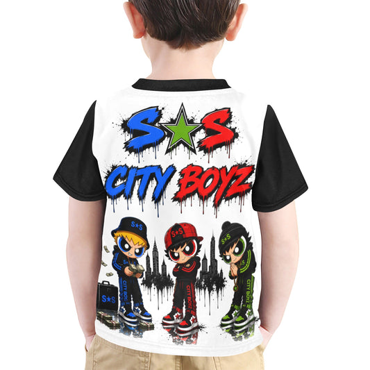 S.O.S: Rowdy Ruff Boys Little Kids Crew Neck T-Shirt | Ships from USA