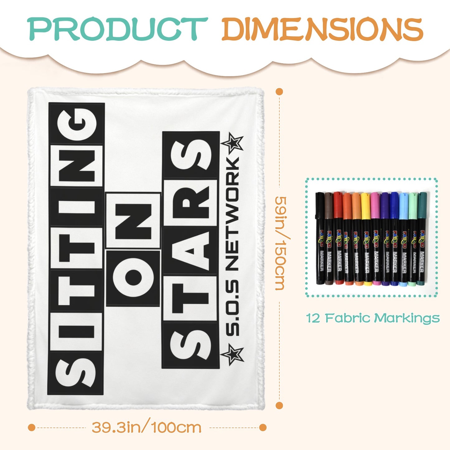 S.O.S: Power Puff Gang Doodle Coloring Blanket