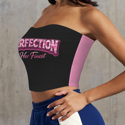 Starfection Ladies Edition Backless Tube Crop Top