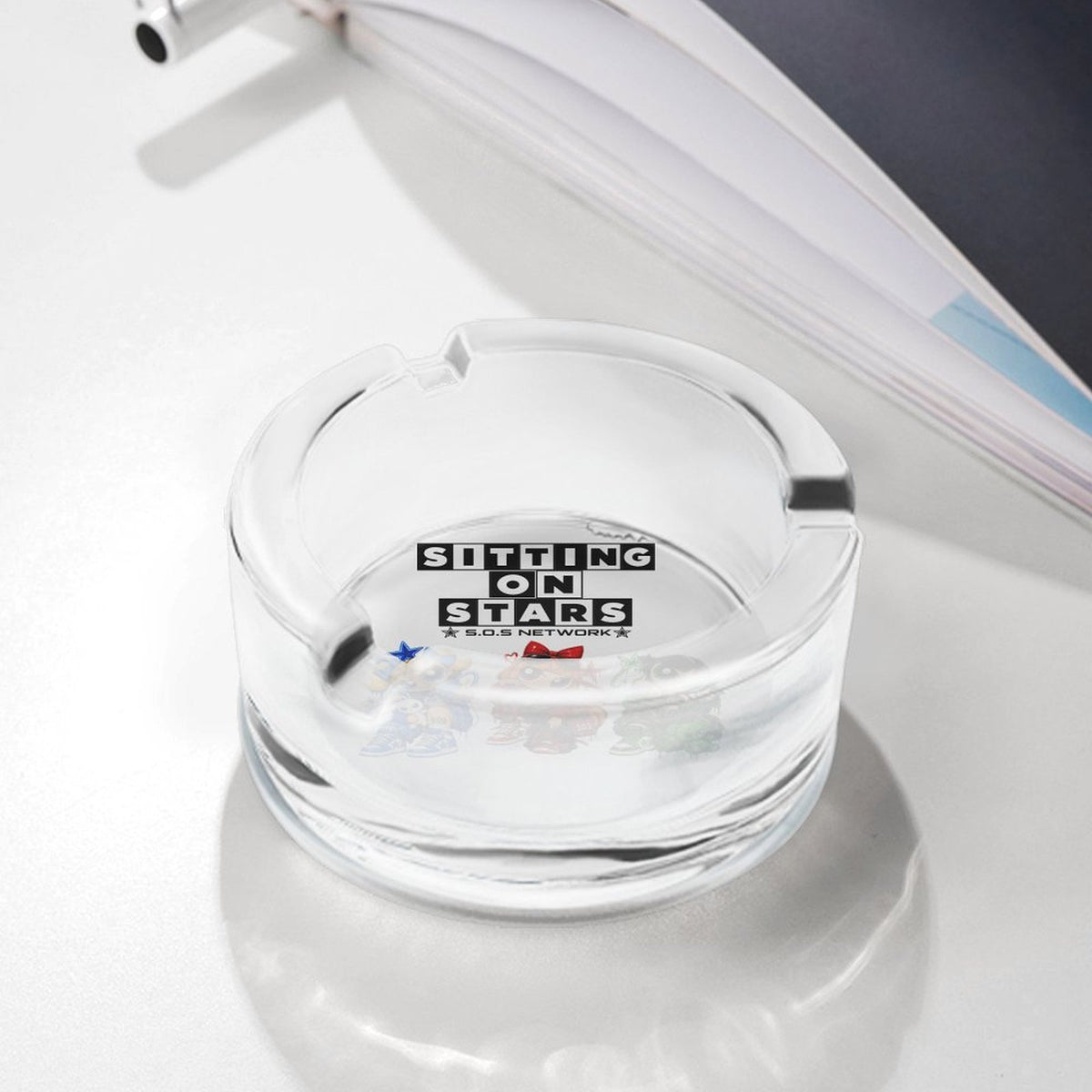 S.O.S: Power Puff Gang Glass Ashtray