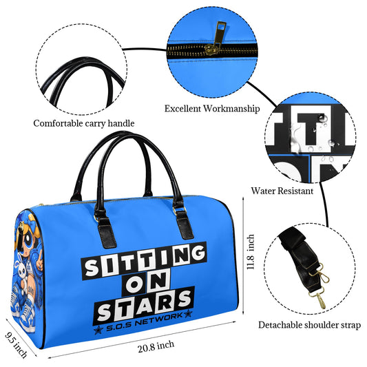 S.O.S: Power Puff Gang Travel Bag-Large (Black Short Patch)