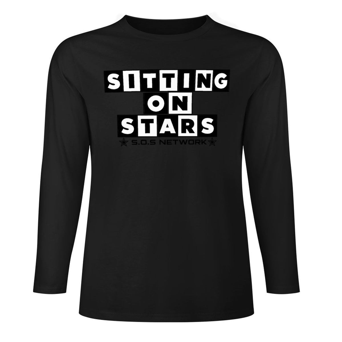 S.O.S: Rowdy Ruff Boys Cotton Long Sleeve T-Shirt (Front&Back Printing)