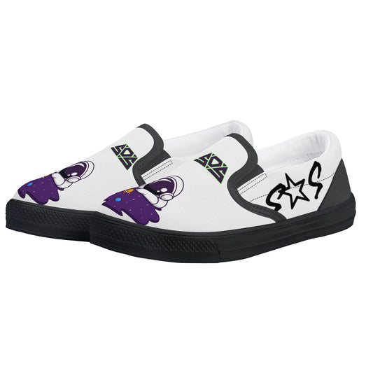 Space Aliens Kid's Slip On Shoes