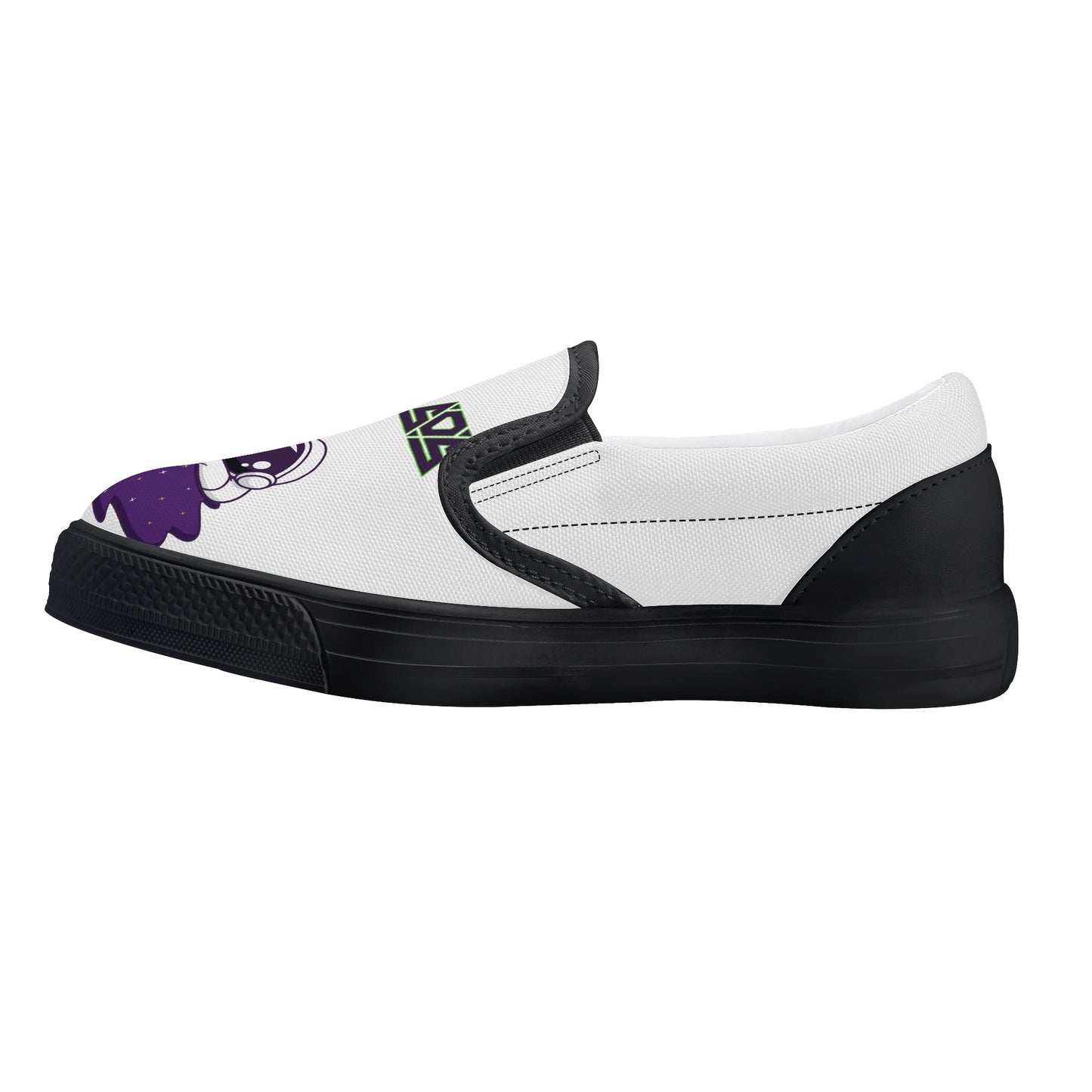 Space Aliens Kid's Slip On Shoes