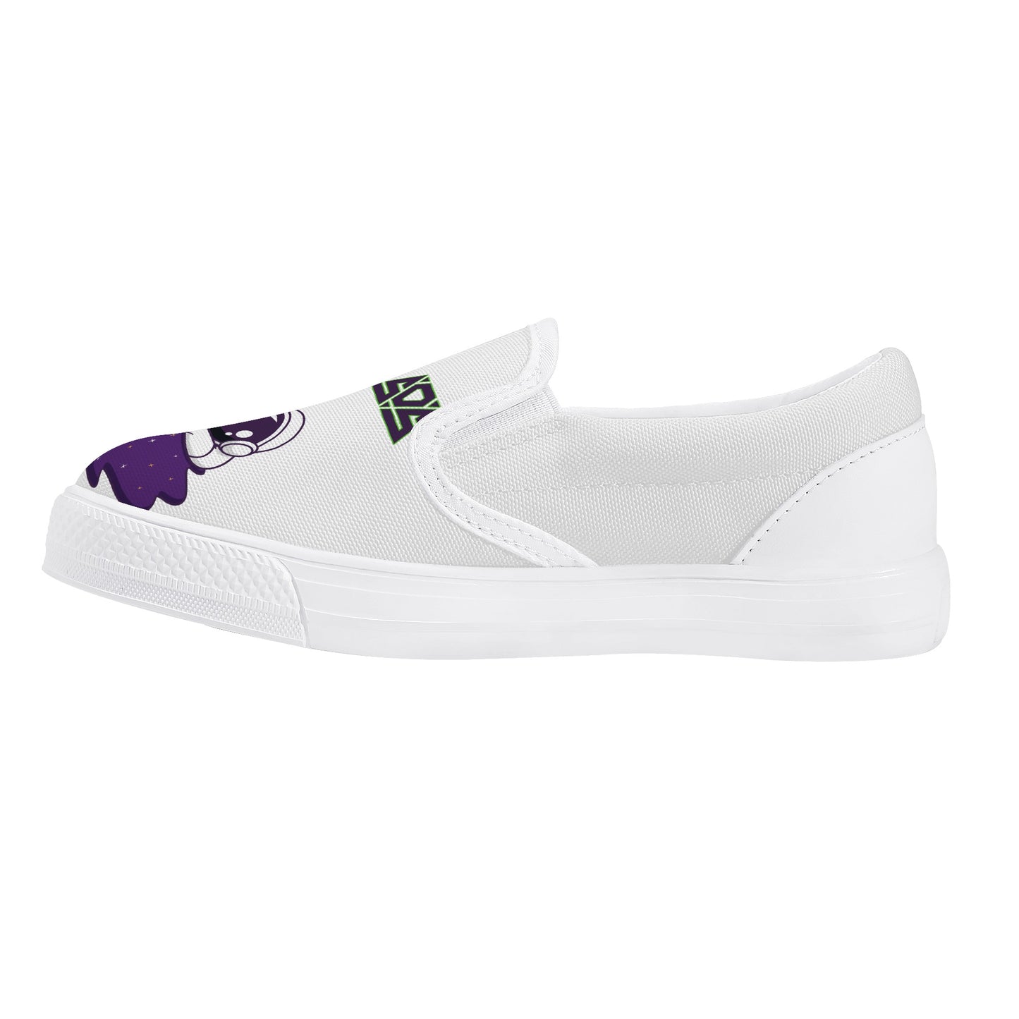 Space Aliens Kid's Slip On Shoes