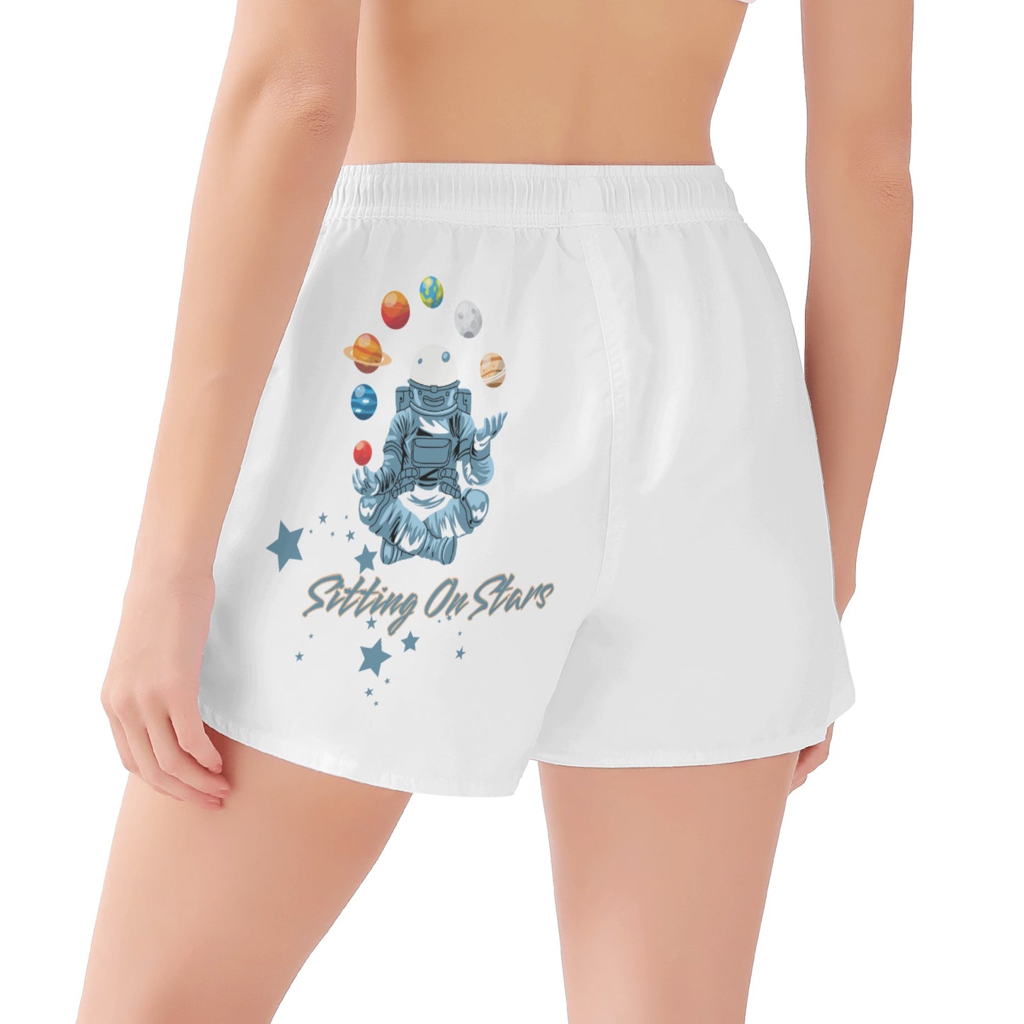 Sitting On Stars Meditation Women's Casual Shorts