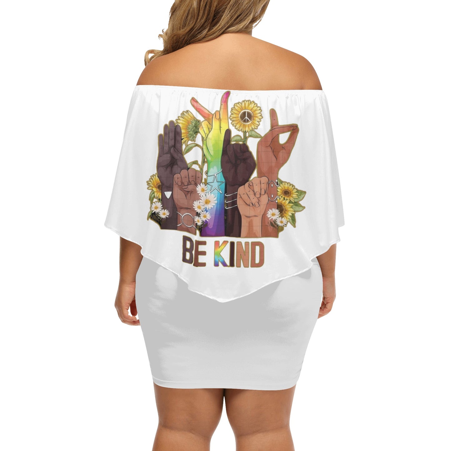 Be Kind (Pride Edition) Women's Off-the-shoulder Tube Dress