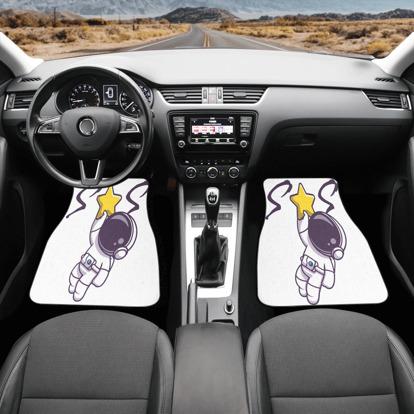 Space Man 23 Back and Front Car Floor Mats