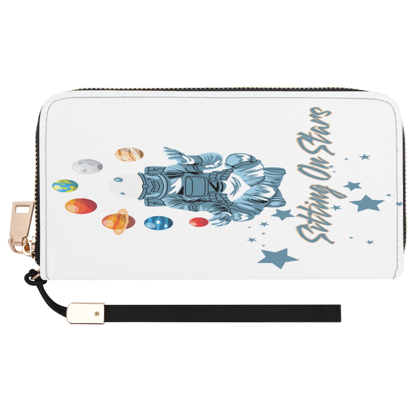 Sitting On Stars Meditation Casual Clutch Wallet