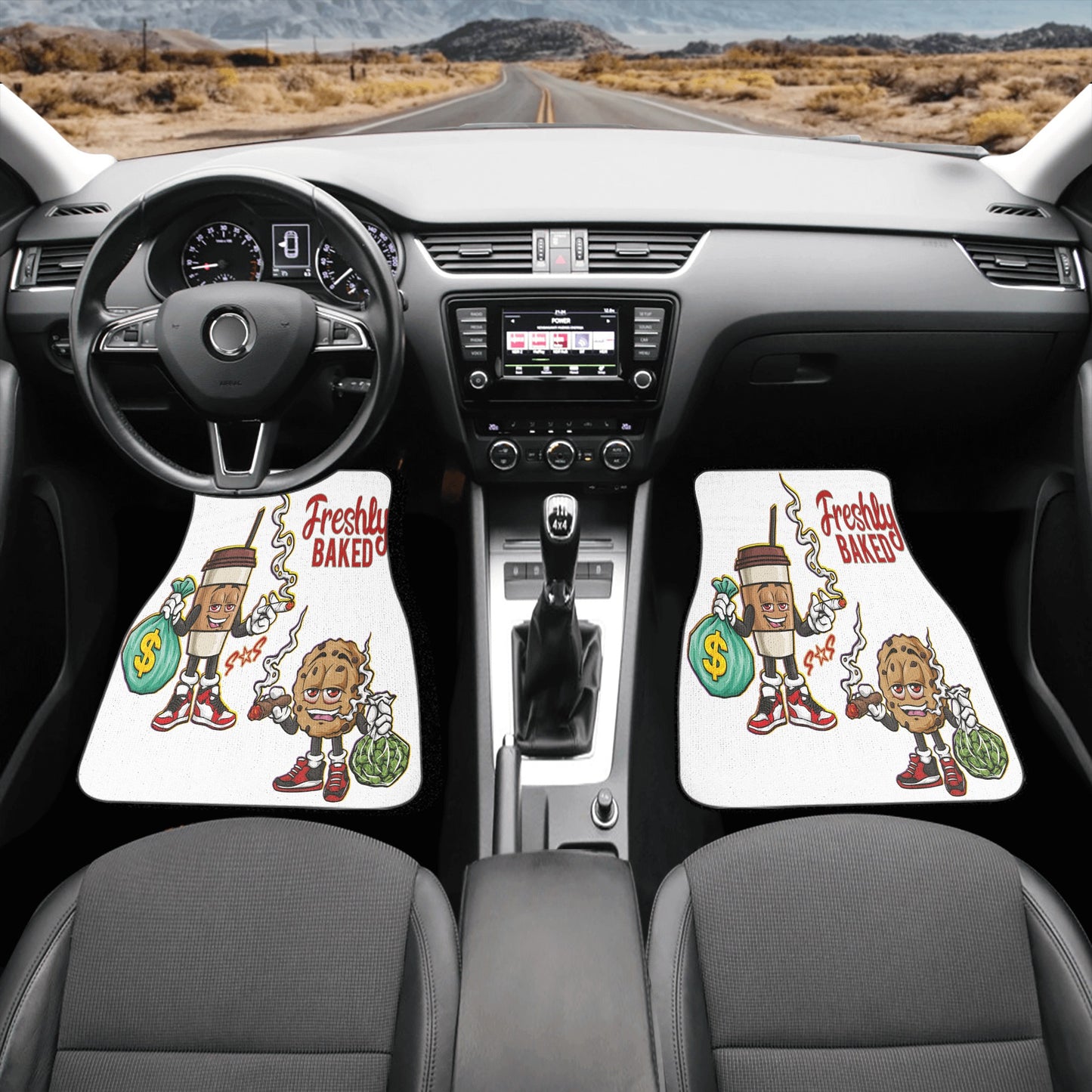 Freshly Baked 4/20 Edition Back and Front Car Floor Mats