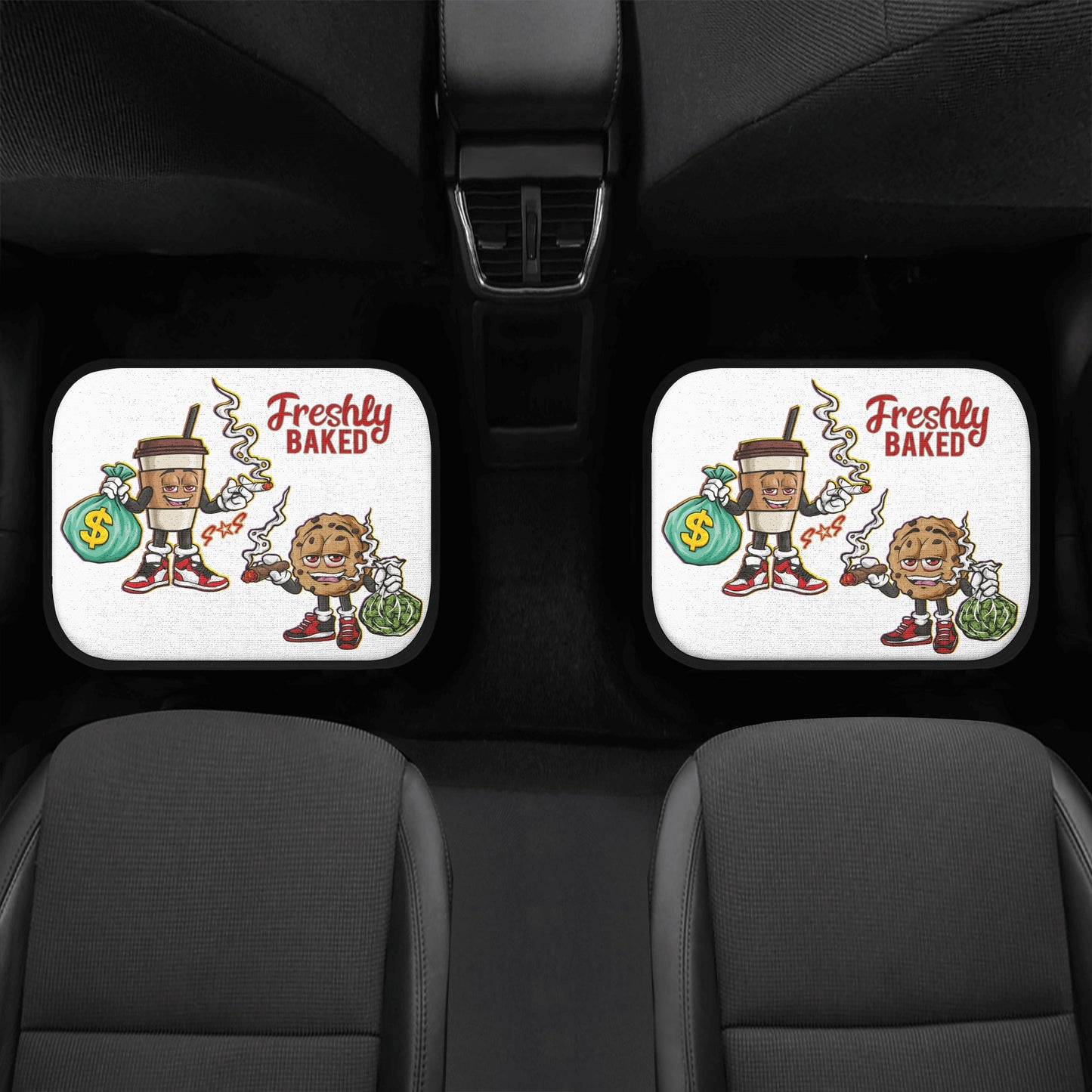 Freshly Baked 4/20 Edition Back and Front Car Floor Mats