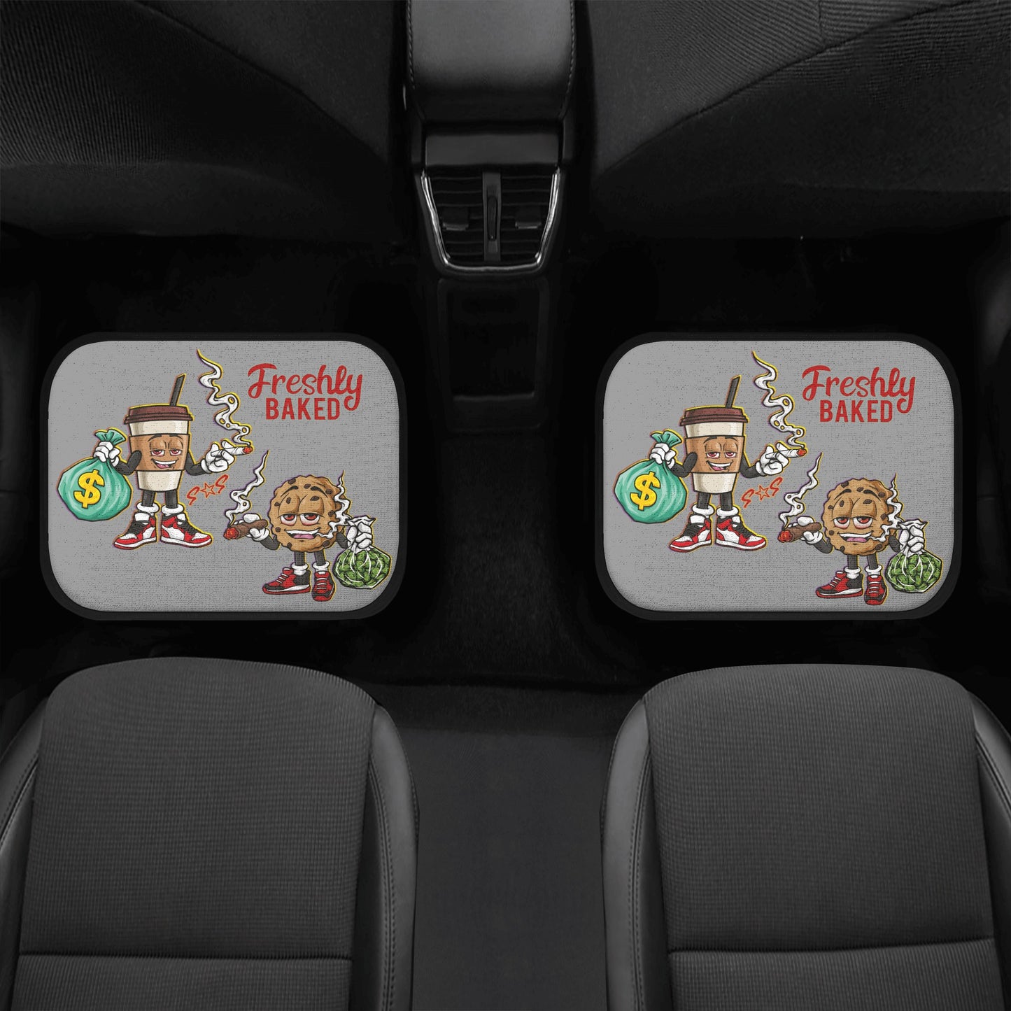 Freshly Baked 4/20 Edition Back and Front Car Floor Mats