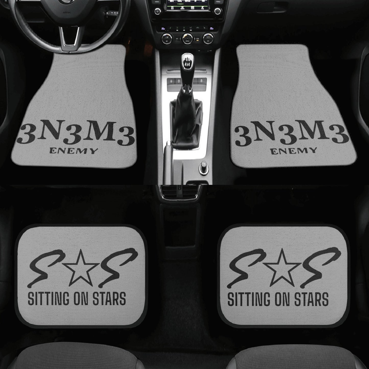 3.N.3.M.3 Enemy Back and Front Car Floor Mats