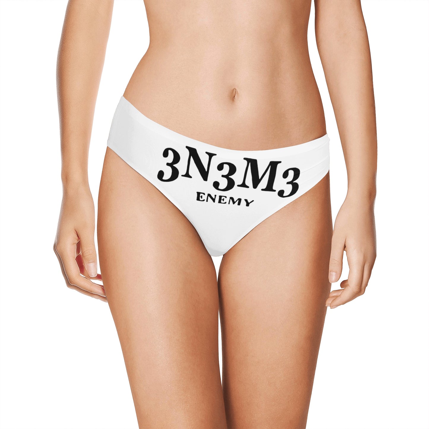 3.N.3.M.3 Enemy Womens  Thongs