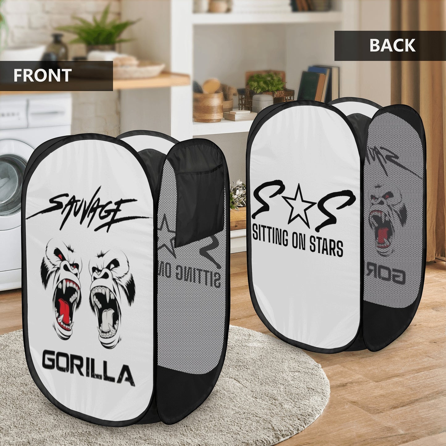 Sauvage Gorilla Laundry Hamper