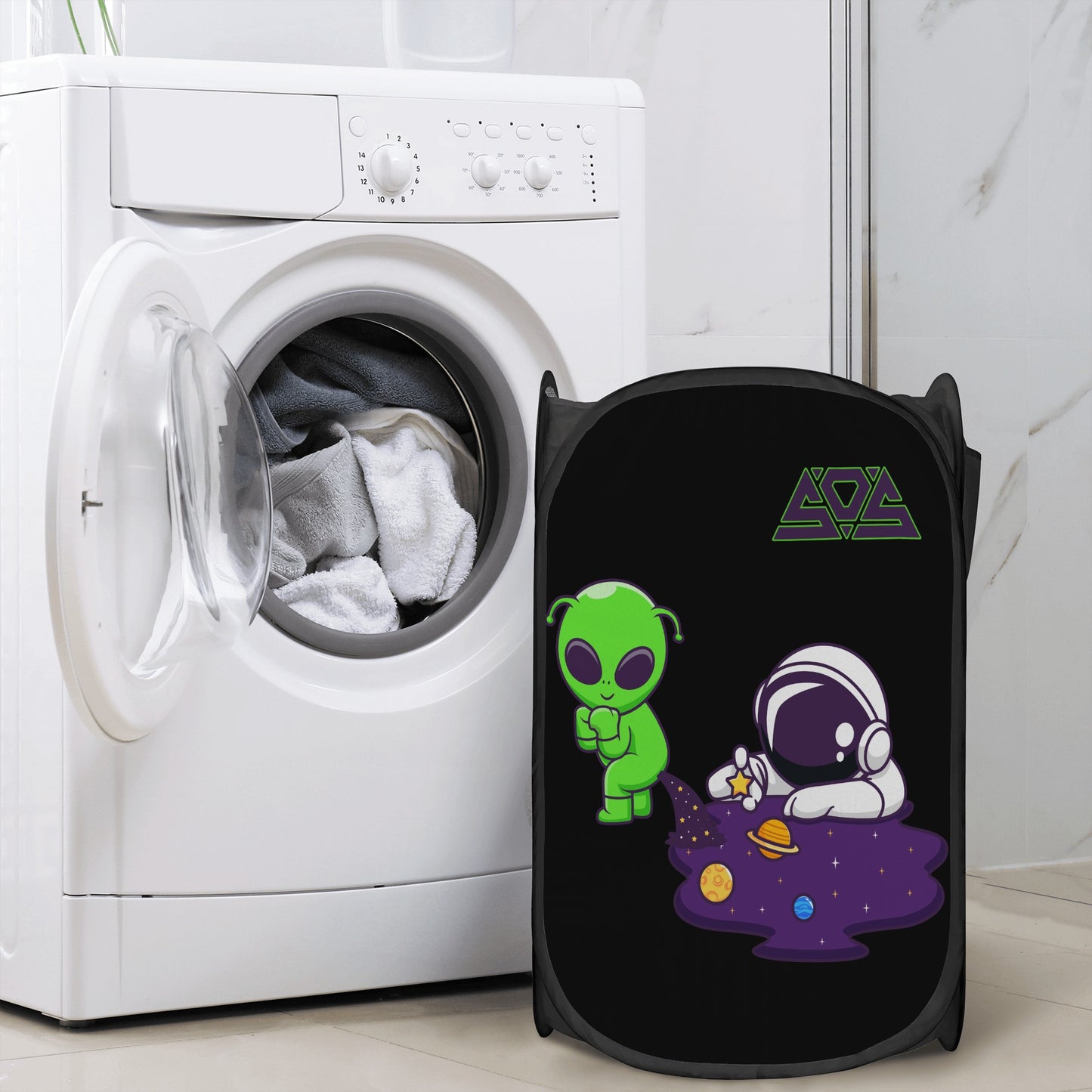 Space Aliens Laundry Hamper