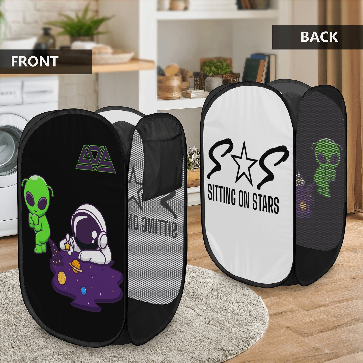 Space Aliens Laundry Hamper