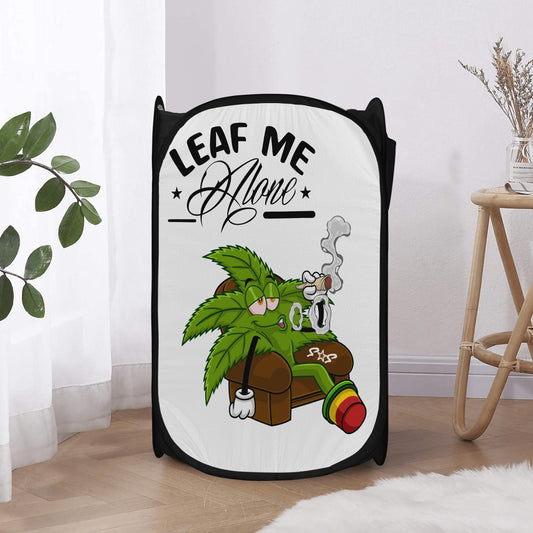 Leaf Me Alone 4/20 Edition Laundry Hamper